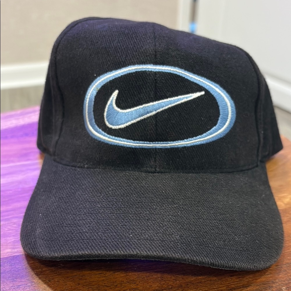 Nike Black and Blue Sports Hat